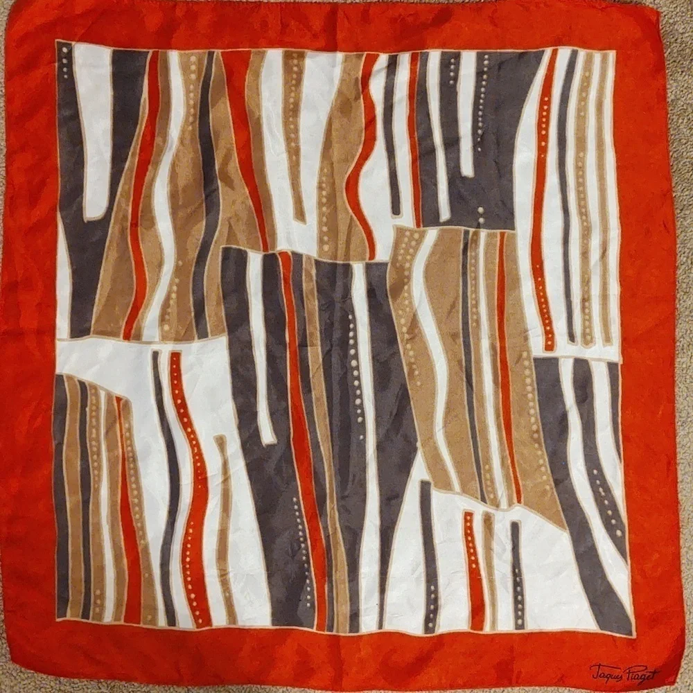 Jaques Piaget Vintage 1960s Scarf made in Italy